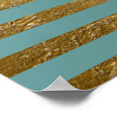 ブラックワールドストライプマップ ポスター (角)