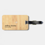 ブラックワールドマップカスタム ラゲッジタグ (裏面横)