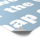 ブラックワールドマップ ポスター (角)