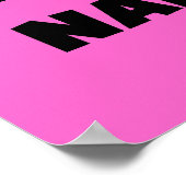 ブラックワールド最高ので最も高いナニーTシャツとギフト ポスター (角)