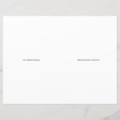 ブラックヴァイオリン曲リサイタルコンサートプログラム (裏面)