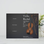ブラックヴァイオリン曲リサイタルコンサートプログラム (スタンド正面)