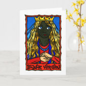 ブラックヴァージングリーティングカード カード (黄色い花)