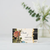 ブラックヴィンテージエッフェルタワーバラシーティング座席表 プレイスカード (スタンド正面)