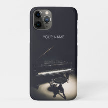 ブラックヴィンテージグランドピアノ