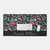 ブラックヴィンテージコテージコア デスクマット (キーボード&マウス)