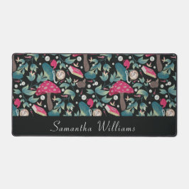 ブラックヴィンテージコテージコア デスクマット