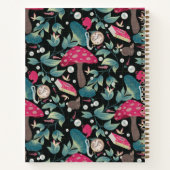 ブラックヴィンテージコテージコア ノートブック (裏面)