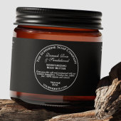 ブラックヴィンテージスタイル化粧品瓶ラベル ペットボトルラベル