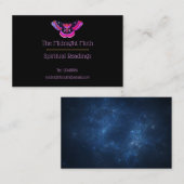 ブラックヴィンテージタトゥースタイルモスアート名刺 名刺 (正面/裏面)