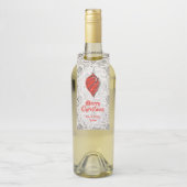 ブラックヴィンテージホリデークリスマスツリーオーナメント ボトルネックタグ (ボトル)