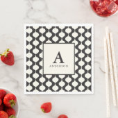 ブラックヴィンテージボーブルクリスマスパーティー スタンダードランチョンナプキン (インサイチュ)