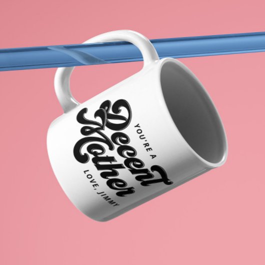 ブラックヴィンテージレトロまともな母マグ コーヒーマグカップ