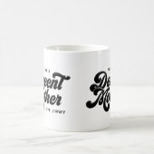 ブラックヴィンテージレトロまともな母マグ コーヒーマグカップ (中央)