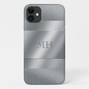 ブラックールシュ金属ルックモノグラム iPhone 11 ケース