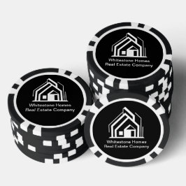 ブラック不動産会社カスタムレアルター ポーカーチップ