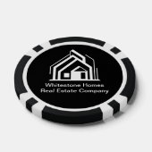 ブラック不動産会社カスタムレアルター ポーカーチップ (シングル)