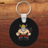 ブラック不機嫌バイキング キーホルダー (正面)