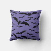 ブラック不気味こうもりハッピーハローウィン装飾用クッション クッション (裏面)