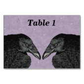 ブラック不気味クロウレイブン顔 テーブルナンバー (正面)