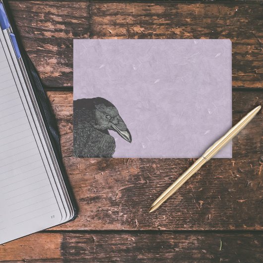 ブラック不気味クロウレイブン顔 ポストイット