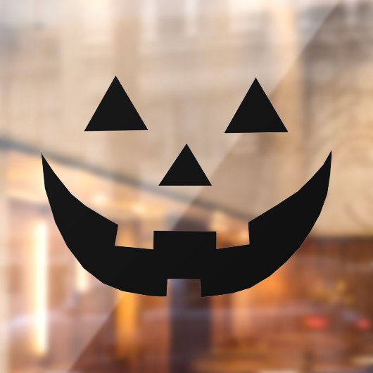 ブラック不気味ハロウィーンのカボチャのちょうちんおかしなハロウィーン ウィンドウサイン (シート2)