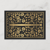 ブラック中世ソードウェディングRSVPエンクロージャカード エンクロージャーカード (裏面)