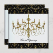 ブラック企業のビジネスグランドオープニングパーティー 招待状 (正面/裏面)