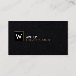 ブラック企業の・プレミアムの上品なモノグラム 名刺