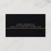 ブラック企業の・プレミアムの上品なモノグラム 名刺 (裏面)