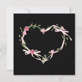 ブラック伝統的ハッピーバースデーカード (裏面)