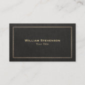 ブラック伝統的プロフェッショナル 名刺 (正面)