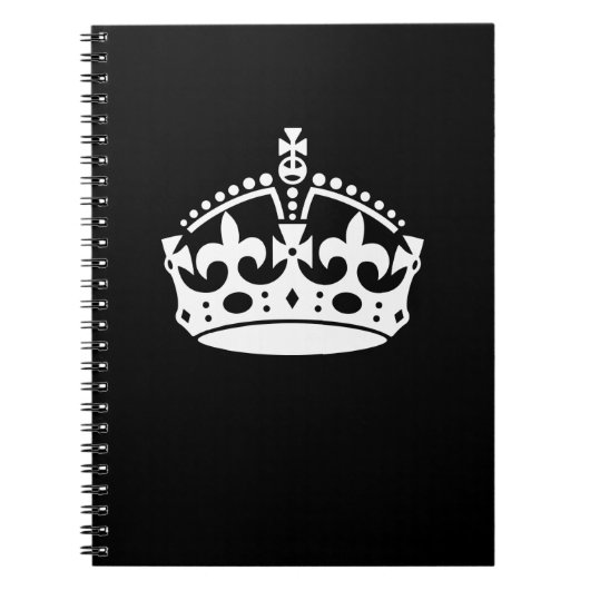 ブラック保デコールのCALM CROWN ノートブック (正面)