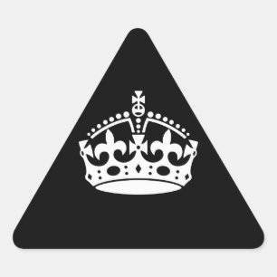 ブラック保デコールのCALM CROWN 三角形シール