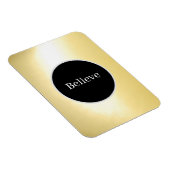 ブラック信じと金ゴールドのフレキシブルなフォトマグネット マグネット (右側)