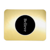 ブラック信じと金ゴールドのフレキシブルなフォトマグネット マグネット (横)