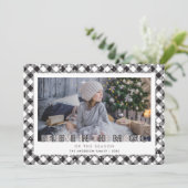 ブラック信じインザ魔法写真クリスマスカード シーズンカード (スタンド正面)