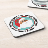 ブラック信じサンタに？ コースター (左側)