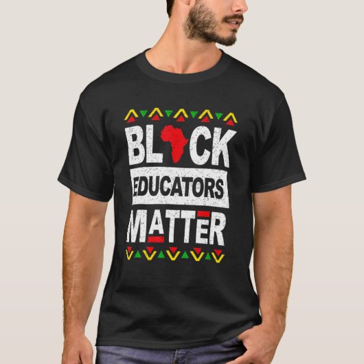 ブラック先生魔法アフリカンアメリカン黒史 Tシャツ (正面)