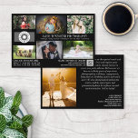 ブラック写真テンプレートプロフェッショナル撮影 チラシ<br><div class="desc">写真、ロゴ、情報、マーケティングパーソナライズされた文字、およびQRコードを含む連絡プロフェッショナルフォトグラファーのための黒いカスタムのフライヤー。6枚の豪華な写真を一方にパーソナライズされた、もう一方に大きな写真を貼り付けたフォトコラージフライヤーで写真ビジネスを促進し、自分の作品を潜在的な顧客や顧客に提示できるようにする。お客様が簡単にインターネットにアクセスできるように、ロゴ、会社名、タグライン、電話番号、勤務時間、ソーシャルメディアを独自のQRコードで追加する。もう一方では、ビジネスに関する文字を追加して、クライアントが情報と一緒にあなたを選択する理由を連絡知らせる。</div>