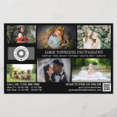 ブラック写真テンプレートプロフェッショナル撮影 チラシ (正面)