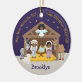 ブラック出生シーン セラミックオーナメント (左)