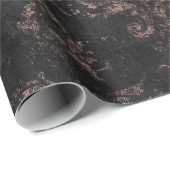 ブラック動揺してでピンクのスクロールが可能 ラッピングペーパー (ロールコーナー)