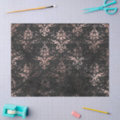 ブラック動揺してデコページでのピンクのスクロール作業 薄葉紙 (クラフト)