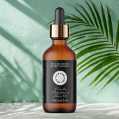 ブラック化粧品ボトルラベル（ロゴ付き） ラベル