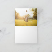 ブラック卒業キャップとカウボーブーツ サンキューカード (内部)