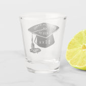 ブラック卒業キャップモノグラム名クラス2023 ショットグラス (裏面)