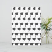 ブラック卒業キャップ及びタッセルスクラップブック紙 (スタンド正面)