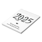 ブラック卒業式キャンディバーラップ党の好意 ノートパッド (回転)