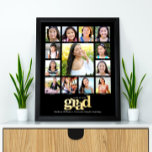 ブラック卒業K-12フォトコラージュはっきりした実在金ゴールド 箔ポスター<br><div class="desc">楽し誇りを持ったみ、あなたの卒業のこのマイルストーンを示しお気に入りのなさい。このエレガントを作シンプルるモダン、パーソナライズされた高校の卒業式K - 12写真コラージュのポスターを常に大切に思い出す。おもしろいよくはしゃぐ、ヴィジュアルはっきりした、グラフィック実在、金ゴールドフォイルのタイポグラフィ、その名前、クラスの年、学校と13の写真と一緒に、ドラマチックで黒い背景をオーバーレイ。学年とカスタム学年の名前で文字をパーソナライズする。マッチング招待状、サンキューカード、キャップトッパー、ナプキン、プレート、その他の卒業グッズもこのトレンディーとコレクションで利用でスタイリッシュきる。大切な思い出を大切に！学年や学年を入力し、13枚の写真を追加するだけで、簡単に卒業式K-12枚の写真コラージュのポスターをカスタマイズできる。質問や要望があれば私に連絡して下さい。</div>